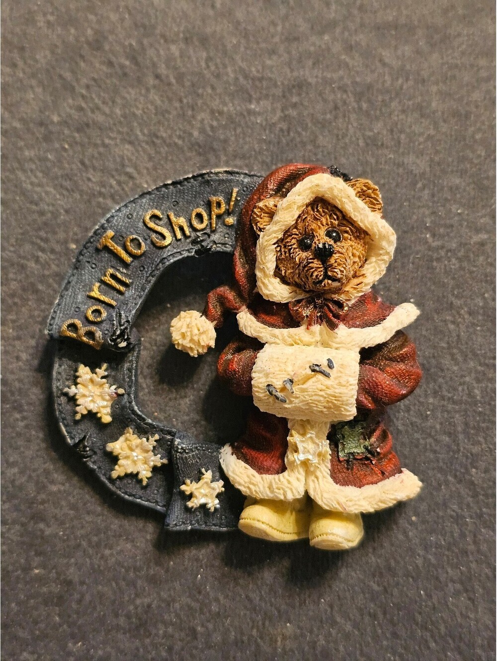 Boyds Bear Born To Shop Brooch